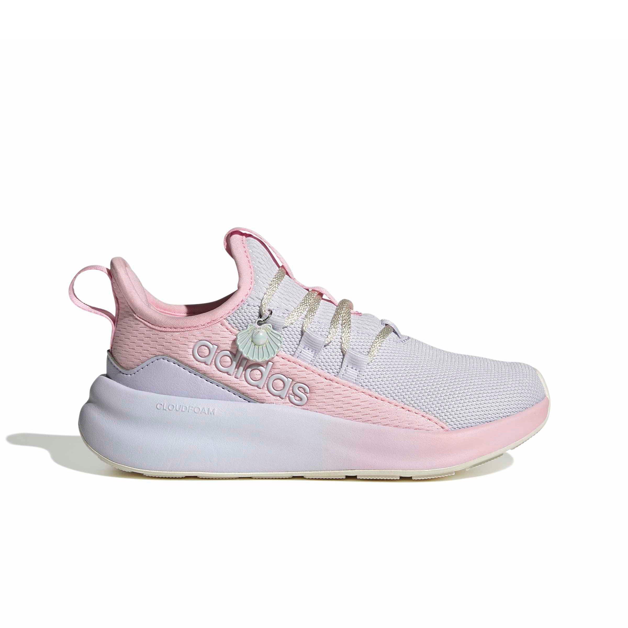 adidas Lite Racer Adapt 8.0 "Frozen Purple/Clear Pink/Core White" Grade School Girls' Shoe - PURPLE/PINK/WHITE